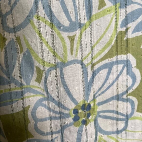 ALFRED Dunner Women's Top Floral Pattern with Lace Size 14 Petite - Picture 6 of 12